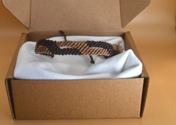 Náramek micro macrame pánský
