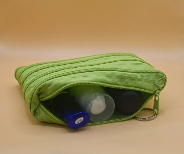 ZIPOVÁ KOSMETICKÁ TAŠTIČKA - SVĚTLE ZELENÁ - Image 2
