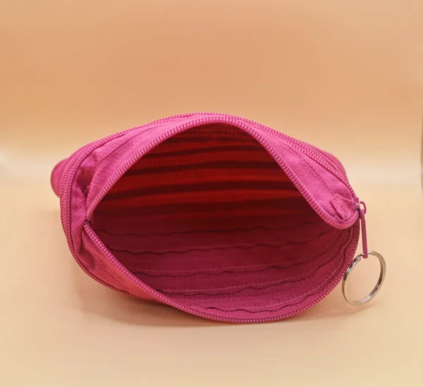 TAŠTIČKA NA KOSMETIKU ZE ZIPU - TMAVĚ RŮŽOVÁ - Image 2