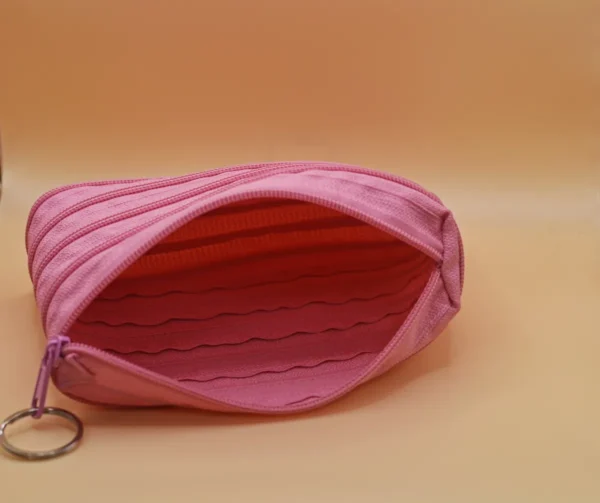 ZIPOVÁ KOSMETICKÁ TAŠTIČKA - SVĚTLE RŮŽOVÁ - Image 2