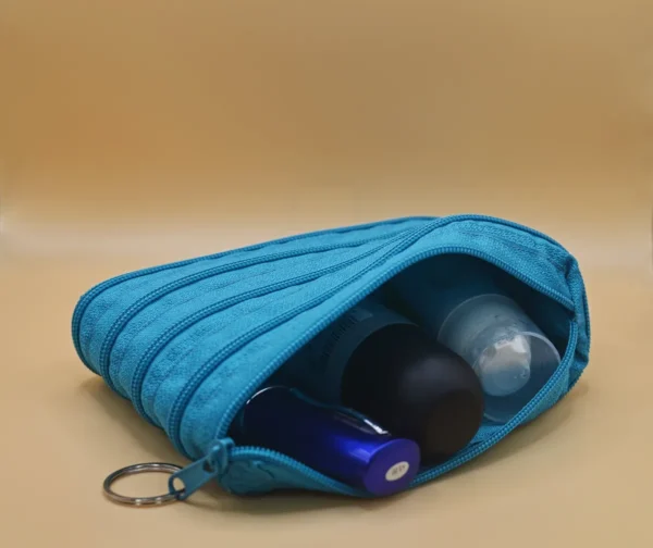 ZIPOVÁ KOSMETICKÁ TAŠTIČKA - TYRKYSOVÁ - Image 3