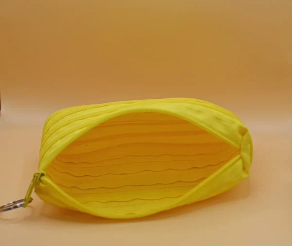 KOSMETICKÁ TAŠTIČKA ZE ZIPU - SVĚTLE ŽLUTÁ - Image 2
