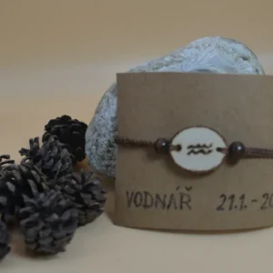 Náramek se znamením zvěrokruhu Vodnář. Elegantní a originální módní doplněk.