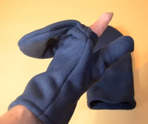 Fleecové palčáky s odklápějící se vrchní částí