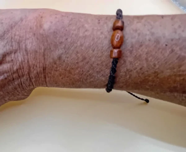 MICRO MACRAME  SOUPRAVA S KORÁLKY - OZDOBA NA NOHU + NÁRAMEK + NÁHRDELNÍK - Image 3