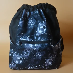 Skládací batůžek - vak s taštičkou na zip