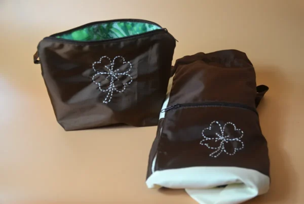 Složení batůžku do taštičky na zip