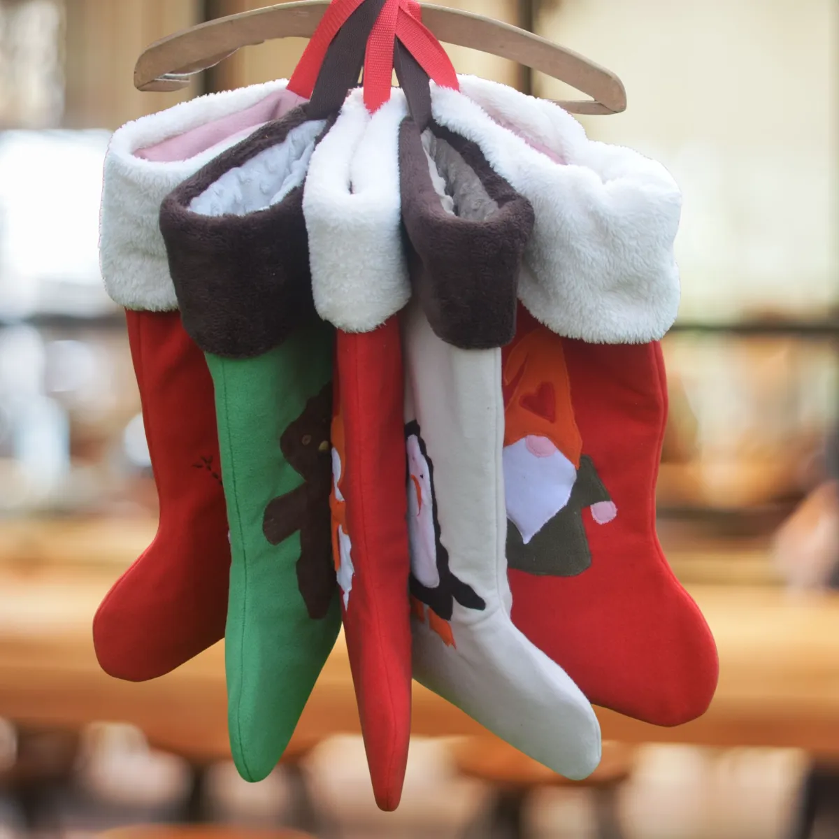 Mikulášské boty s aplikací na nadílku i dekoraci.
