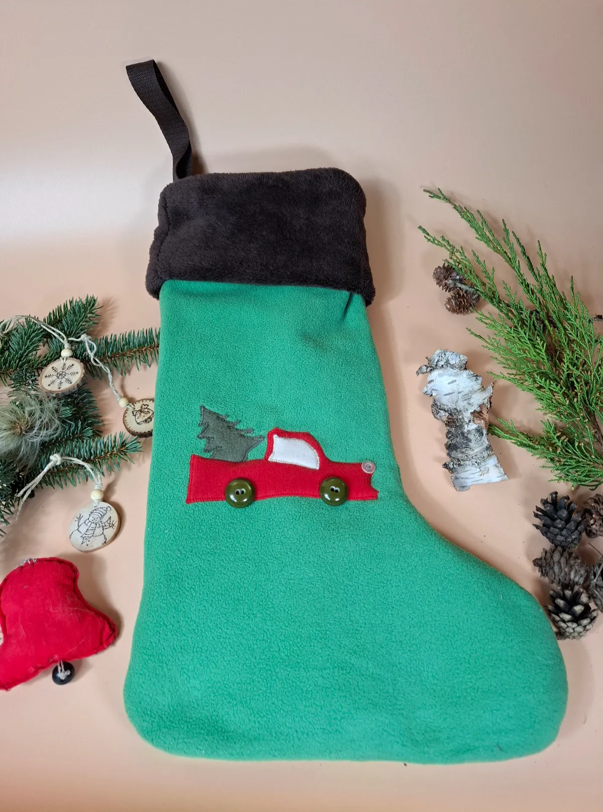 Mikulášská bota - punčocha na nadílku pro děti.