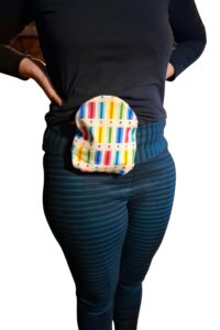 návlek na stomický sáček na těle