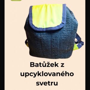PDF foto návod - batůžek z upcyklovaného svetru